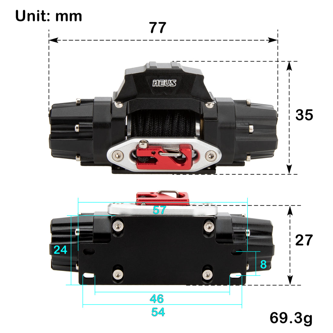 Winch Module RC Car Winch upgrade Parts
