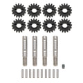 SCX10 Metal stub shafts and portal gears