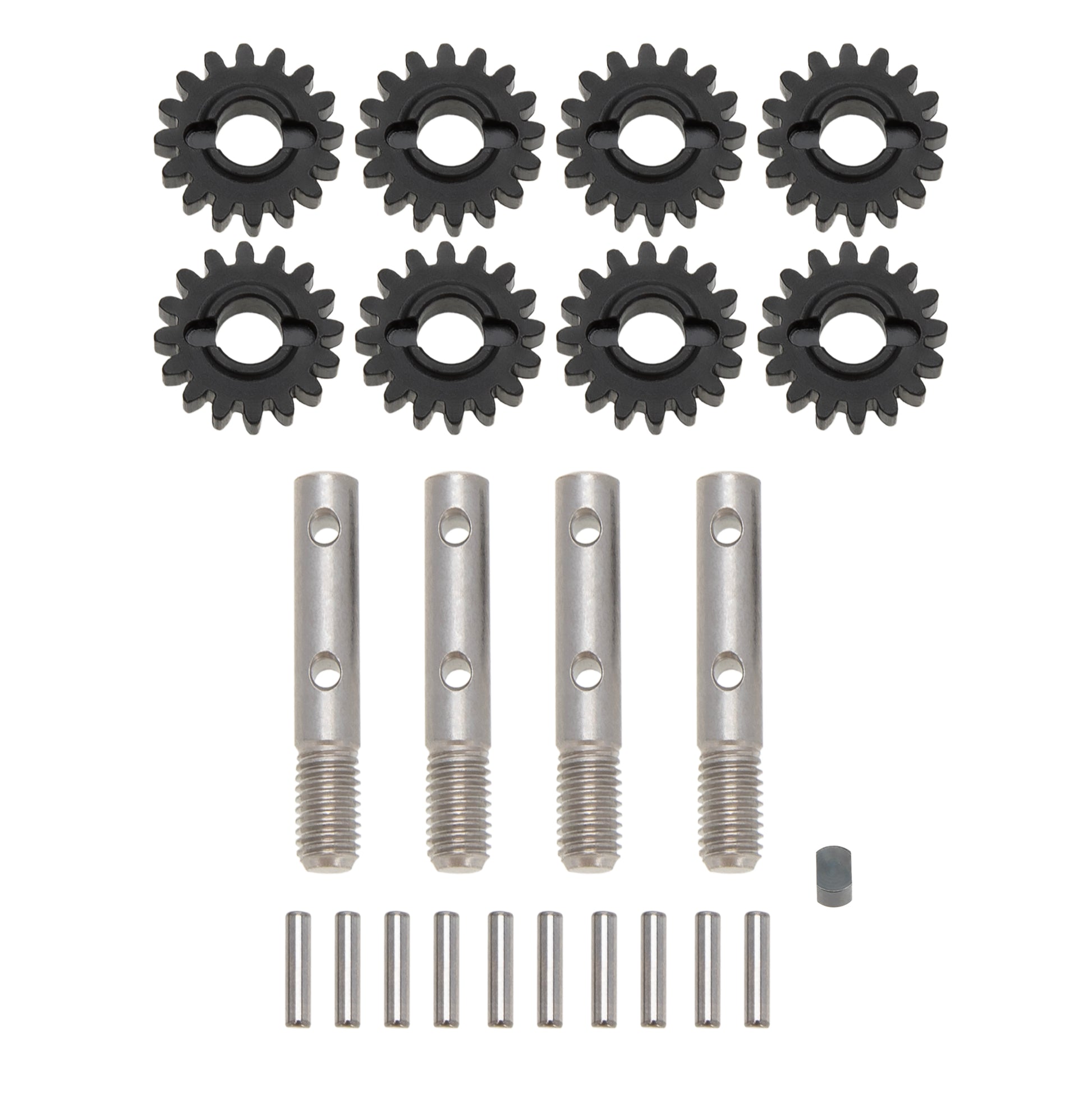 SCX10 Metal stub shafts and portal gears