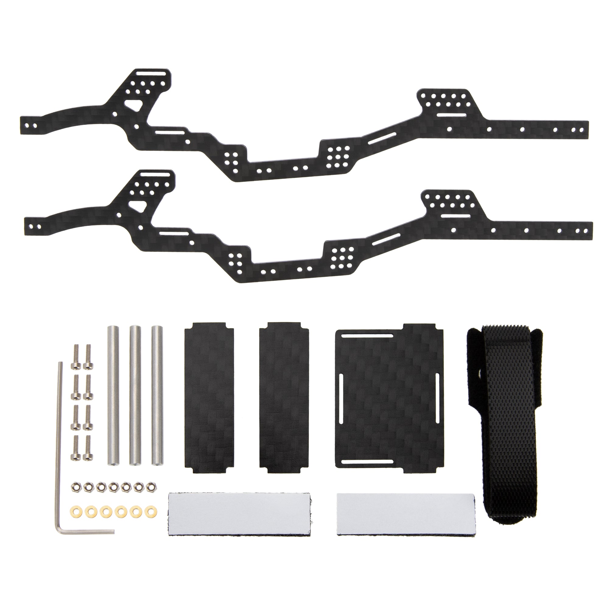 MEUS Racing Carbon Fiber LCG Chassis Kit Frame Girder for Axial SCX24 ...