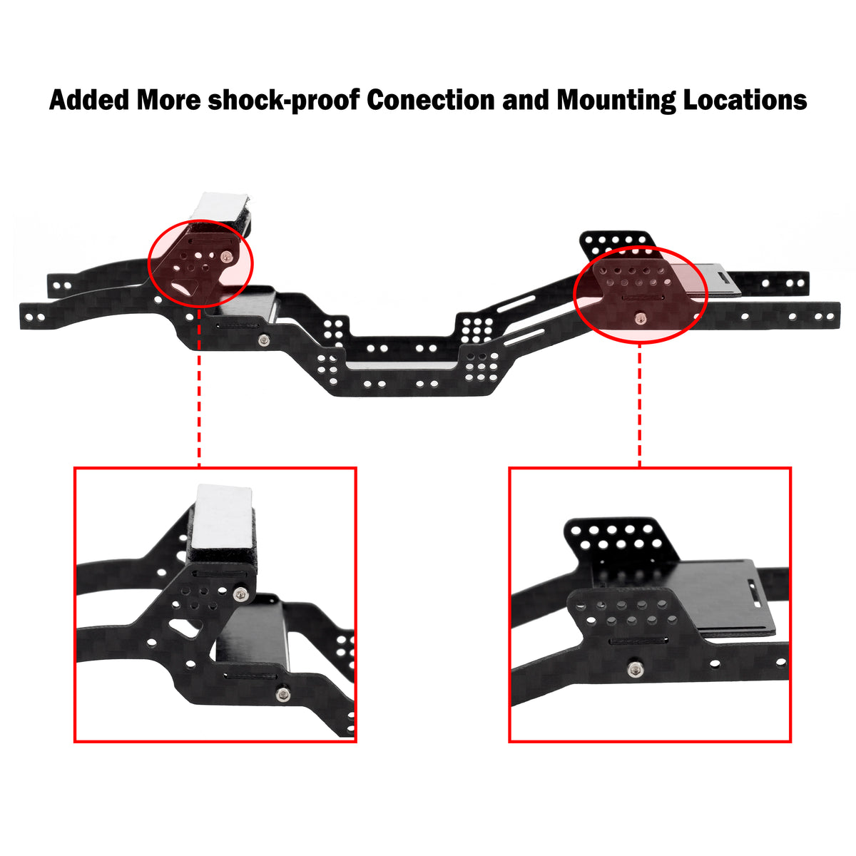 RampCrab Support de voiture RC pour AX24, SCX24 Crawler, 1/24 RC support d' affichage de voiture pour FCX24, FCX24M, CR18P, Axial SCX24 C10 Deadbolt JLU B-17 Gladiator Upgrades Accessoires, 1 pièce
