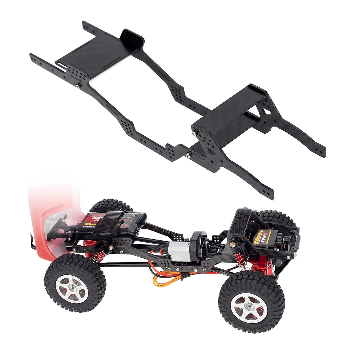 INJORA Nylon Châssis Rocher Buggy Coque De Carrosserie Kit Pour 1/24 RC Crawler Voiture Axial INJORA Nylon Châssis Rocher Buggy Coque De Carrosserie Kit Pour 1/24 RC Crawler Voiture Axial