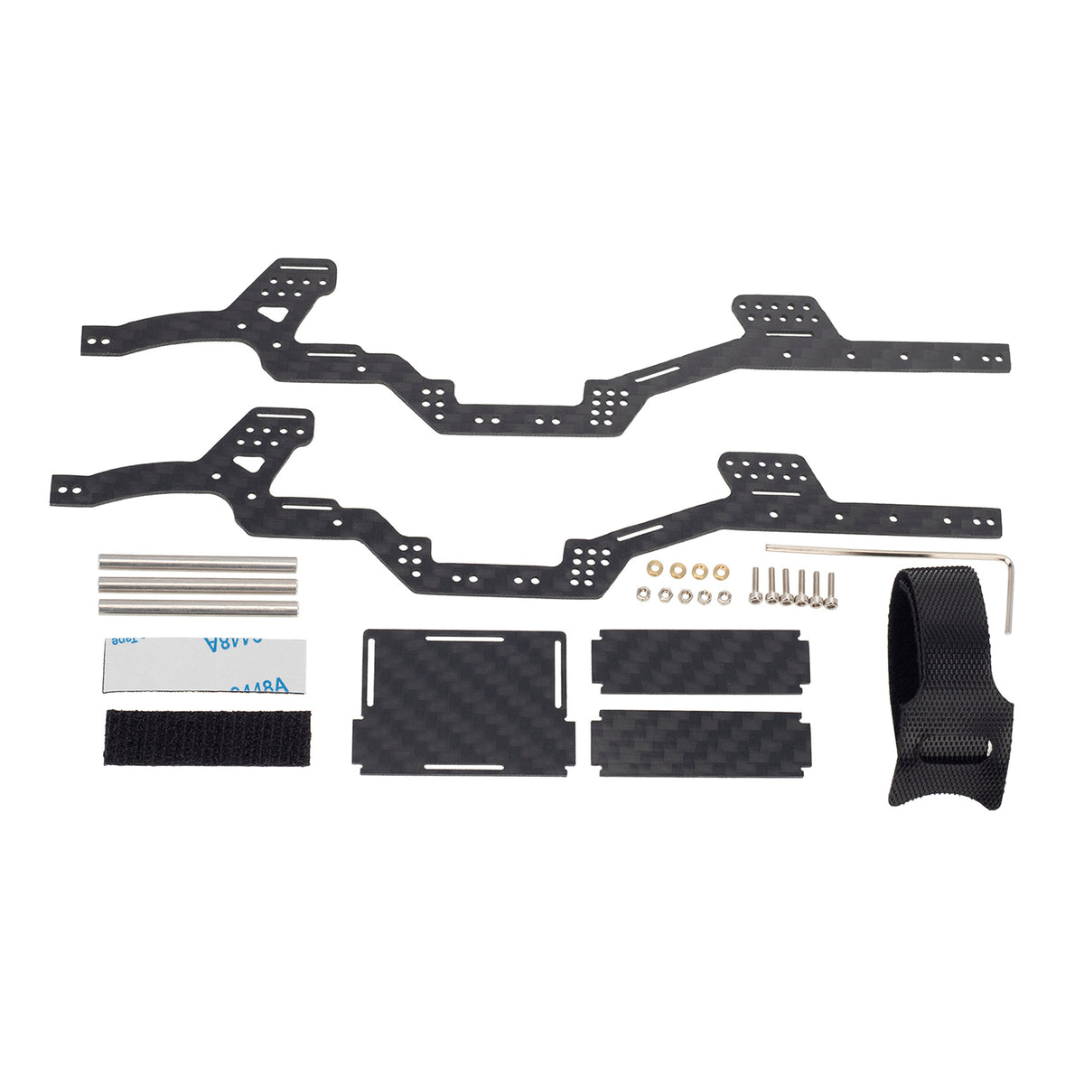 MEUS Racing Carbon Fiber LCG Chassis Kit Frame Girder for Axial SCX24 ...