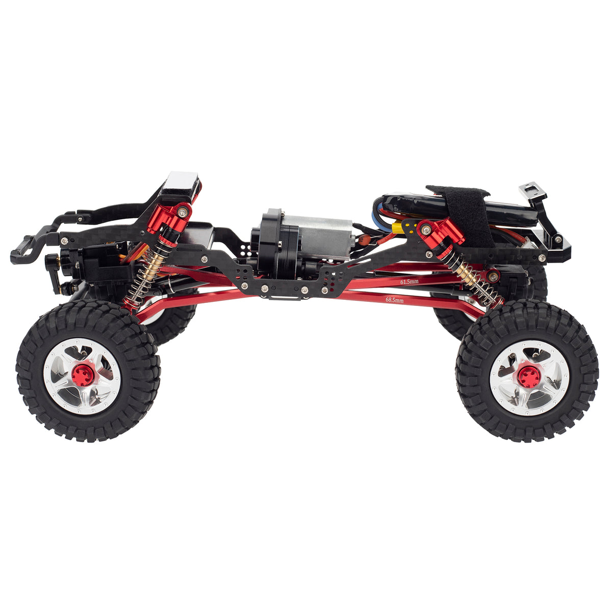 MEUS Racing Carbon Fiber LCG Chassis Kit Frame Girder for Axial SCX24 ...