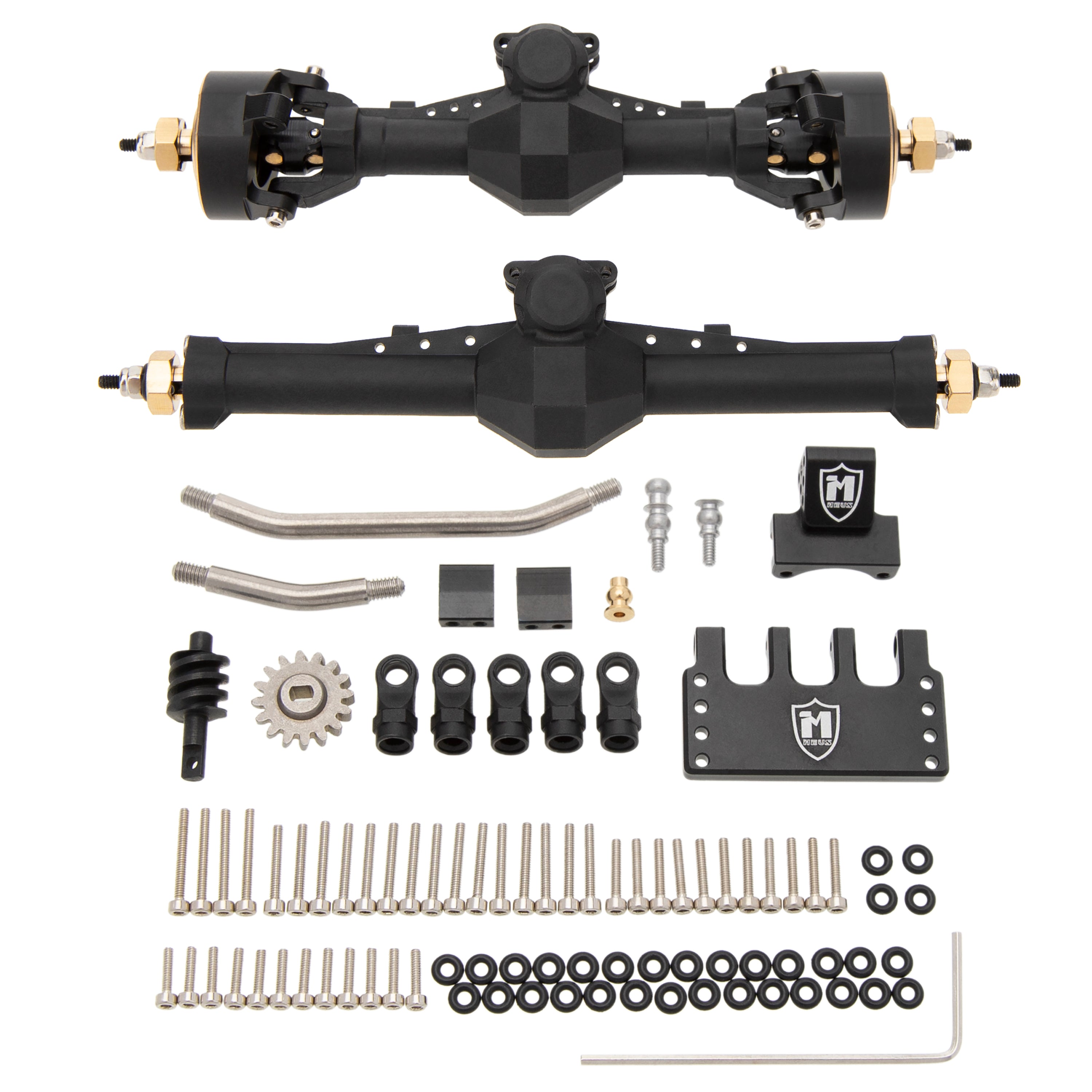 MEUS Racing SCX24 Nylon Isokinetic 3-Section CVD Front Rear Axles Maxi