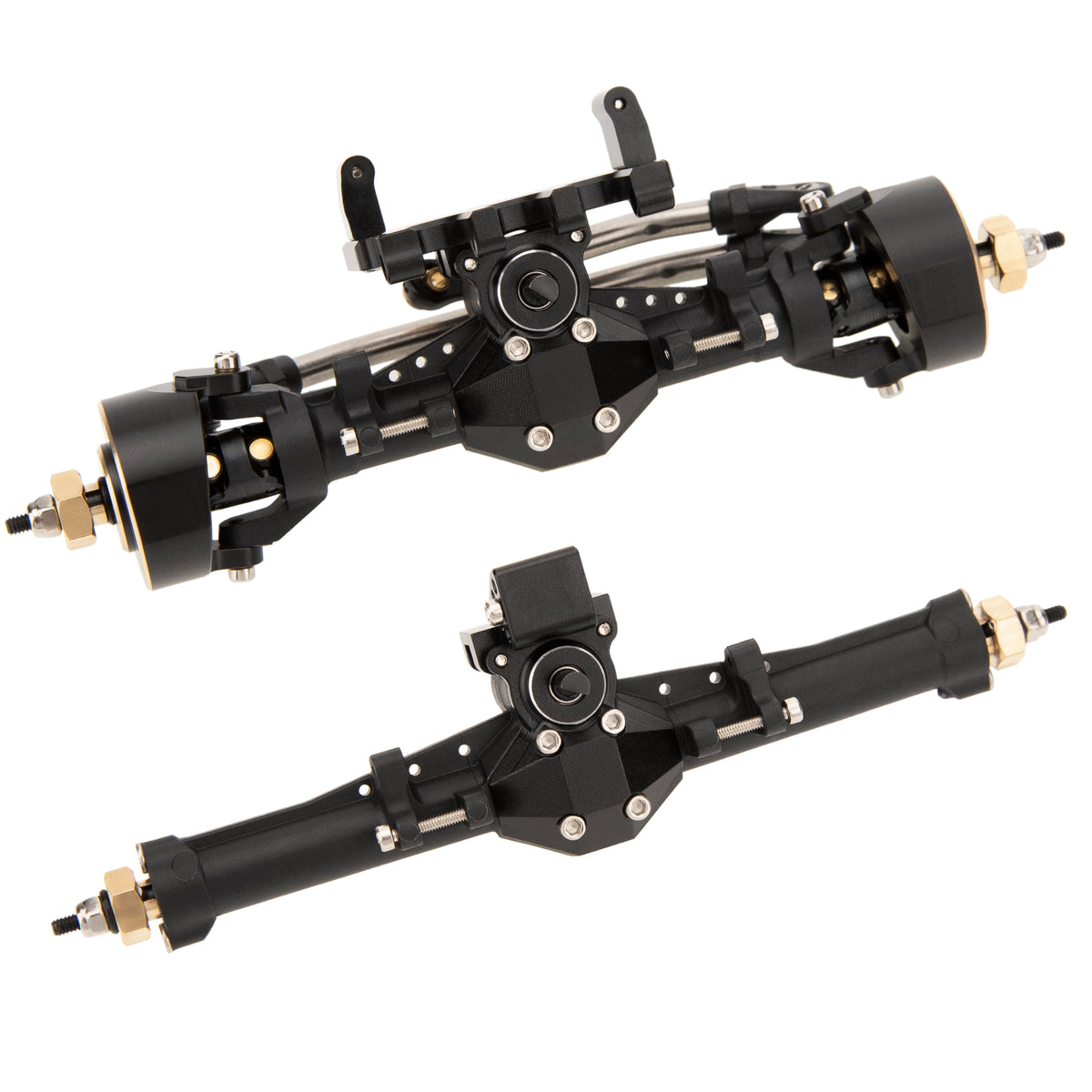MEUS Racing SCX24 Nylon Isokinetic 3-Section CVD Front Rear Axles Maxi