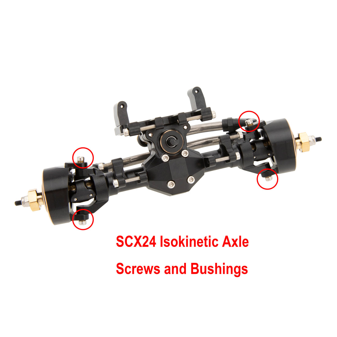 SCX24 brass front steering knuckles