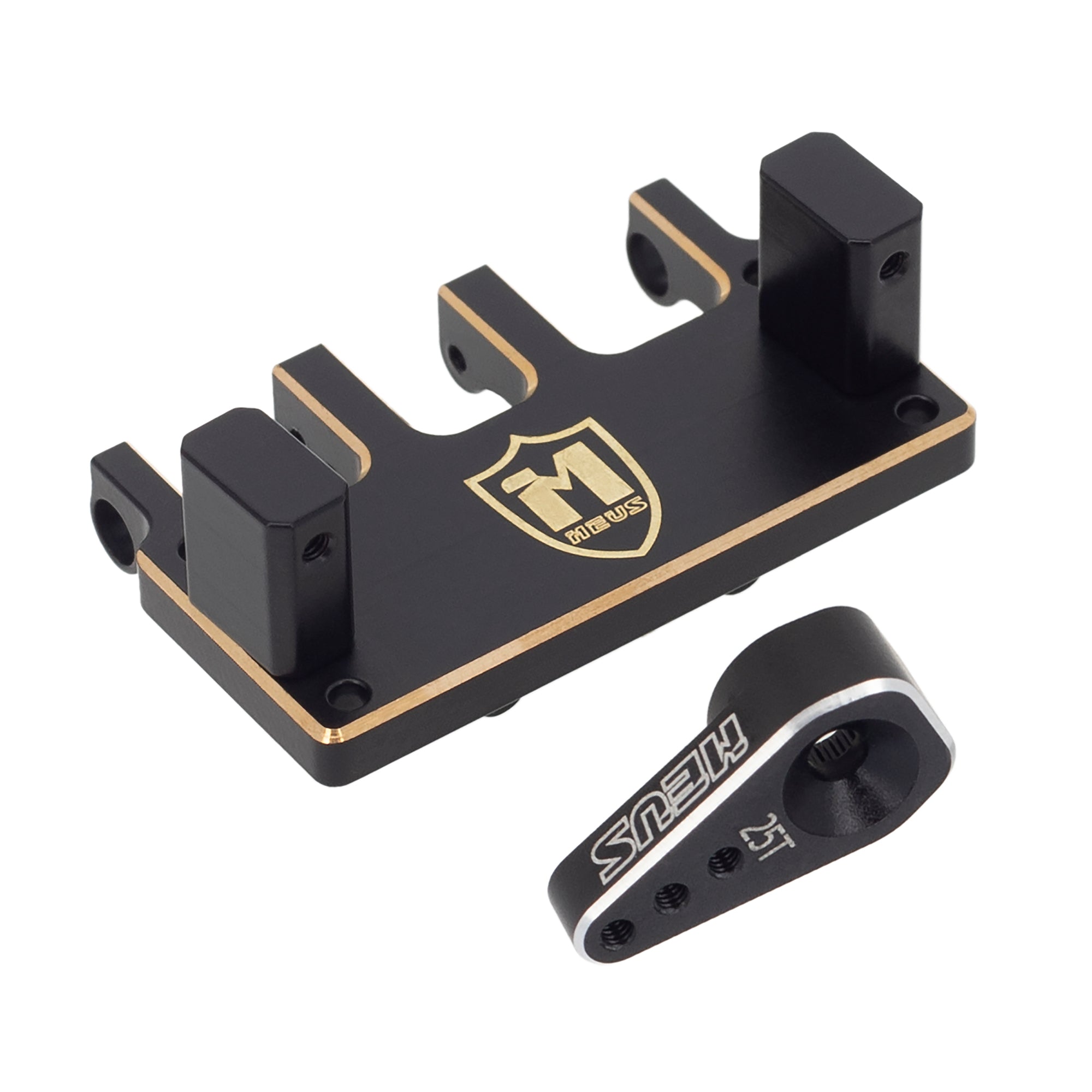 MEUS Racing Adjustable Brass Servo Mount & Steering Horn for SCX24