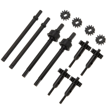 SCX24 +6.2MM Portal axle front and rear axle CVD shafts