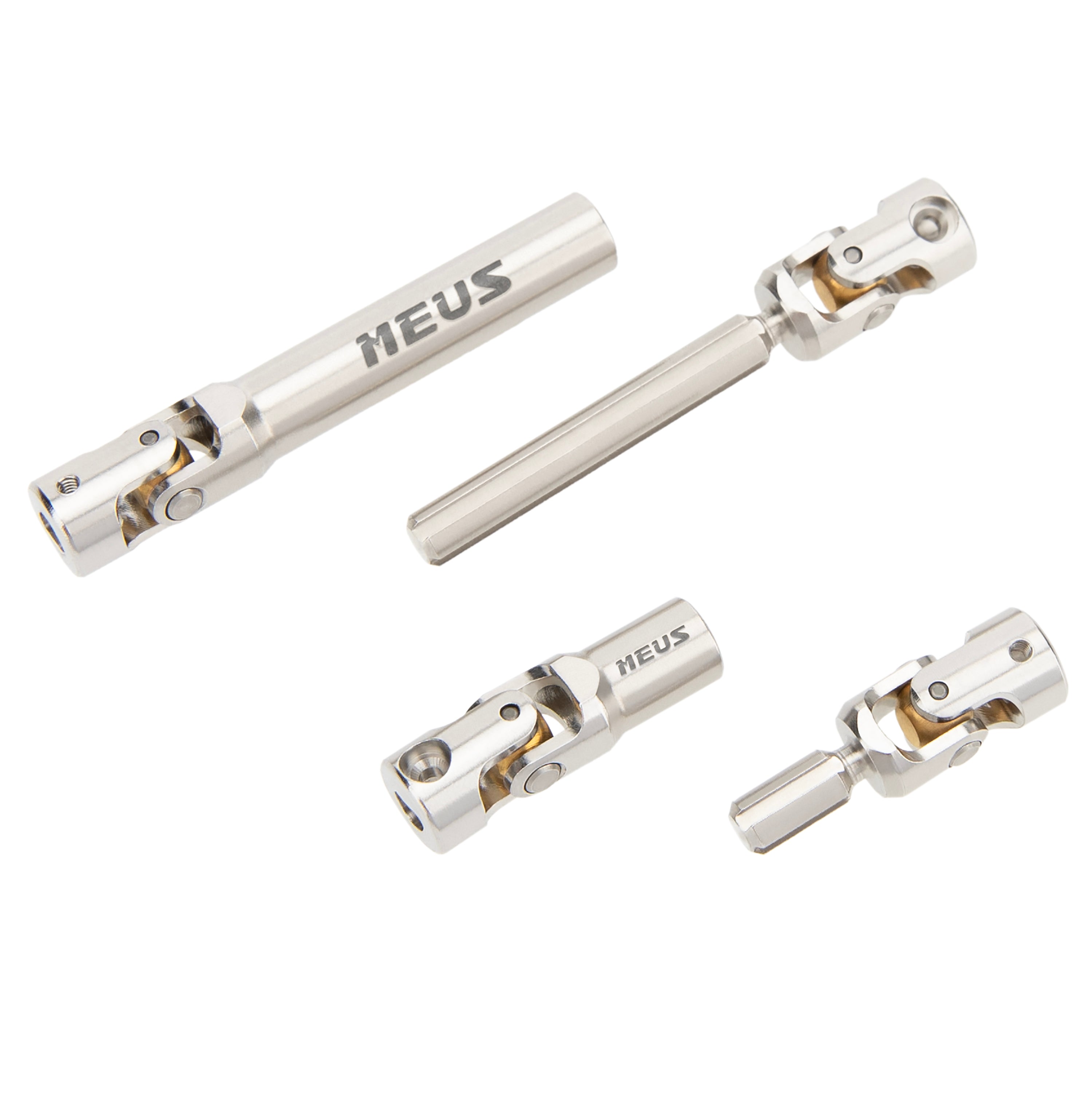 MEUS Racing Stainless Steel Drive Shaft for 1/24 SCX24 Deadbolt B17