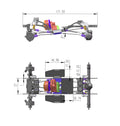 SCX24 C10 LCG TC4 Titanium Chassis Frame Installation