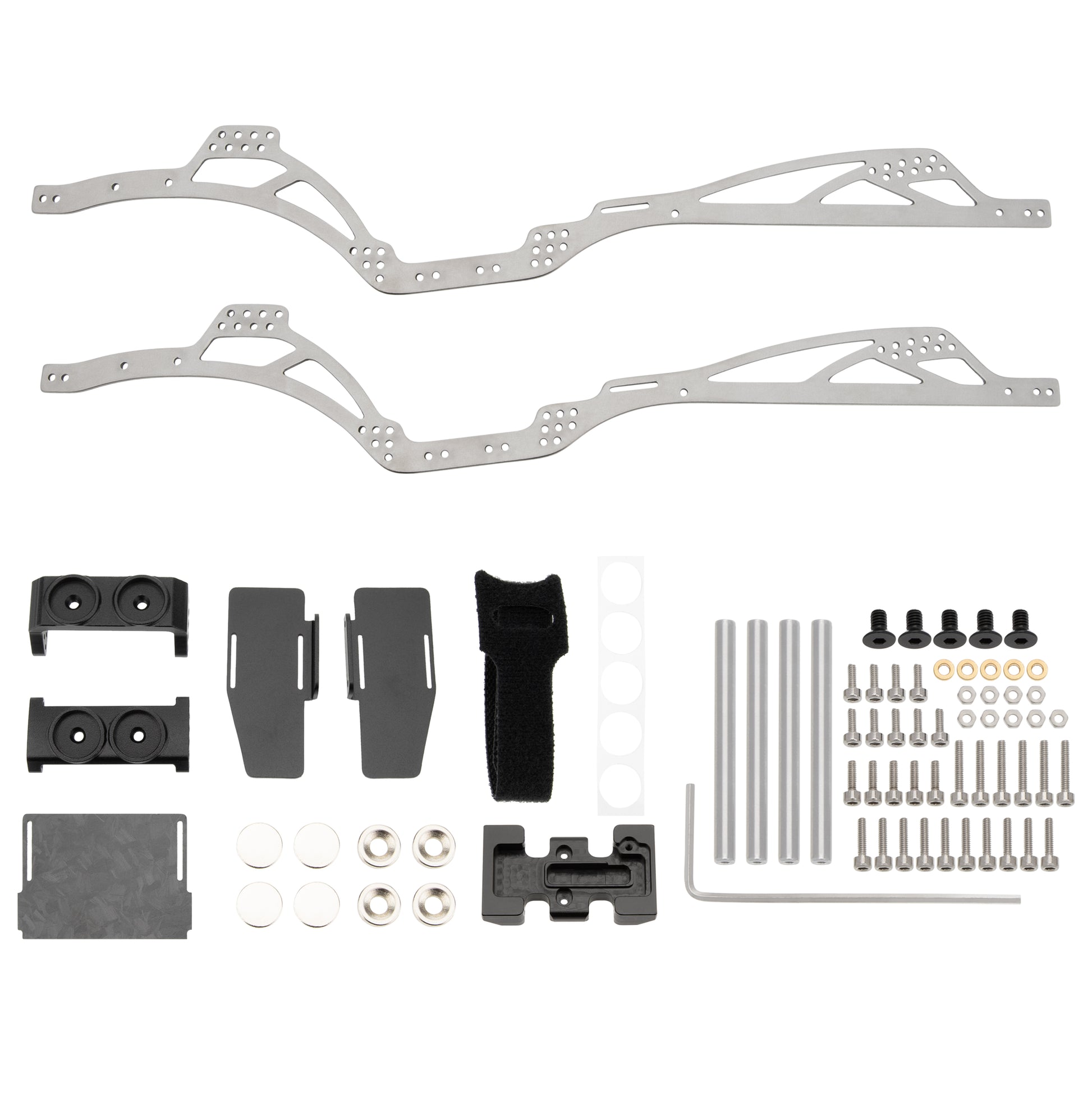 h gears aktie MEUS Racing SCX24 Dead90 LCG Chassis TC4 Titanium Frame for 1/24 SCX24 157.5mm Wheelbase RC Crawler