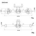 SCX24 Metal V3 Isokinetic Axles +9MM Size