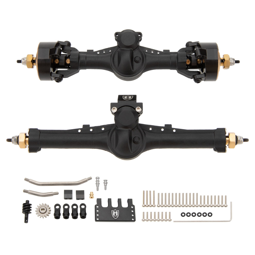 3 Point Rear Axle MEUS Racing SCX24 Nylon V2 Isokinetic Front Rear Axles +5MM 3-Section