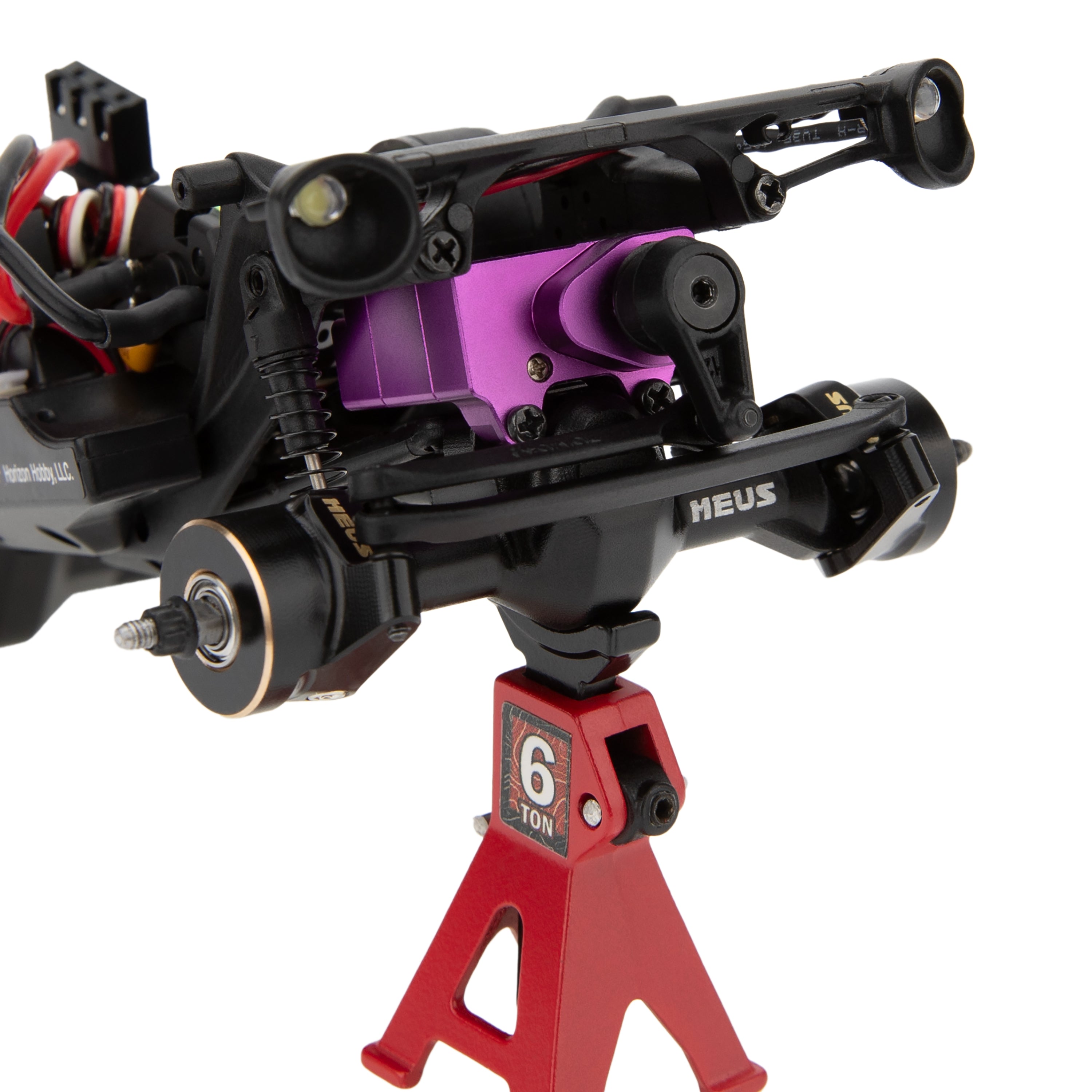 MEUS Racing SCX30 Axle Housing with Diff Covers and Steering Knuckles