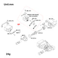  SCX30 servo mount for MD24 Dig Chassis