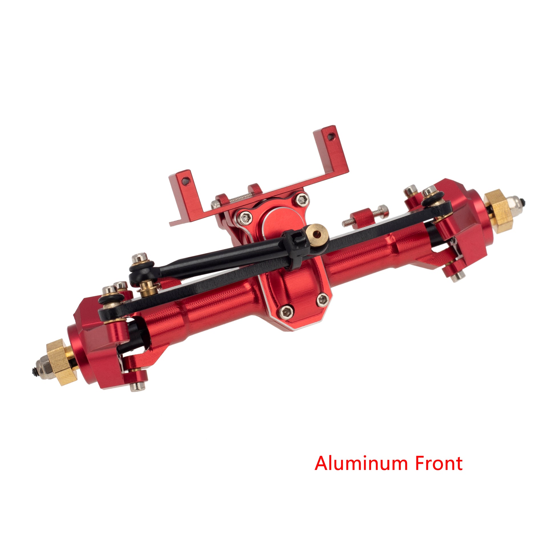 Red CNC Aluminum Front Axle for Axial SCX24