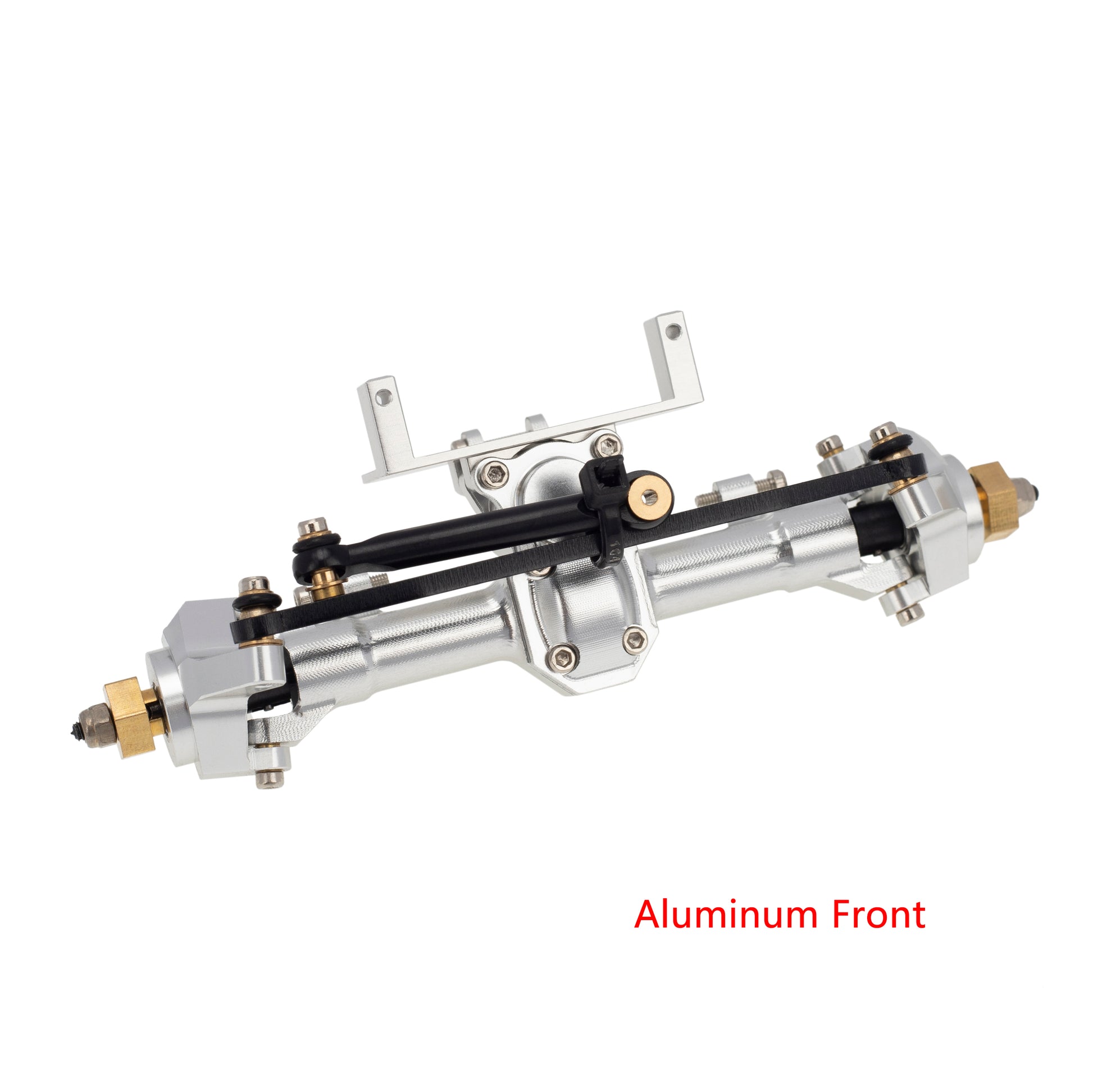Aluminum Front Axle for Axial SCX24 silver