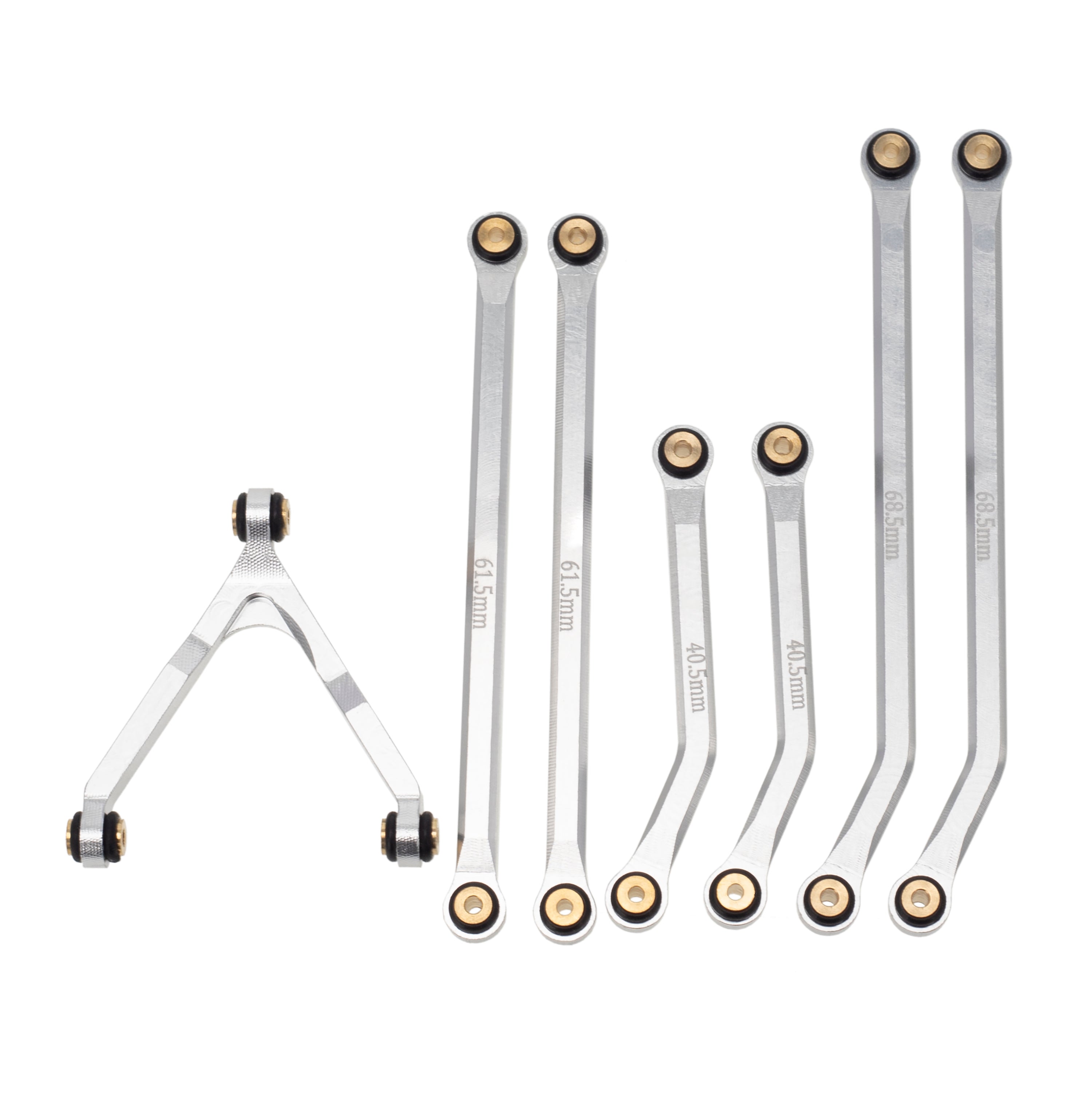 MEUS Racing Aluminum Chassis Links for SCX24 Deadbolt B-17 Betty