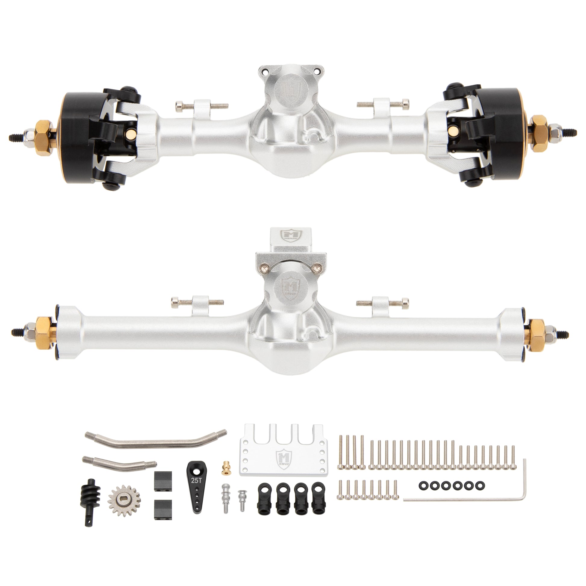 Silver SCX24 Metal V3 Isokinetic Axles