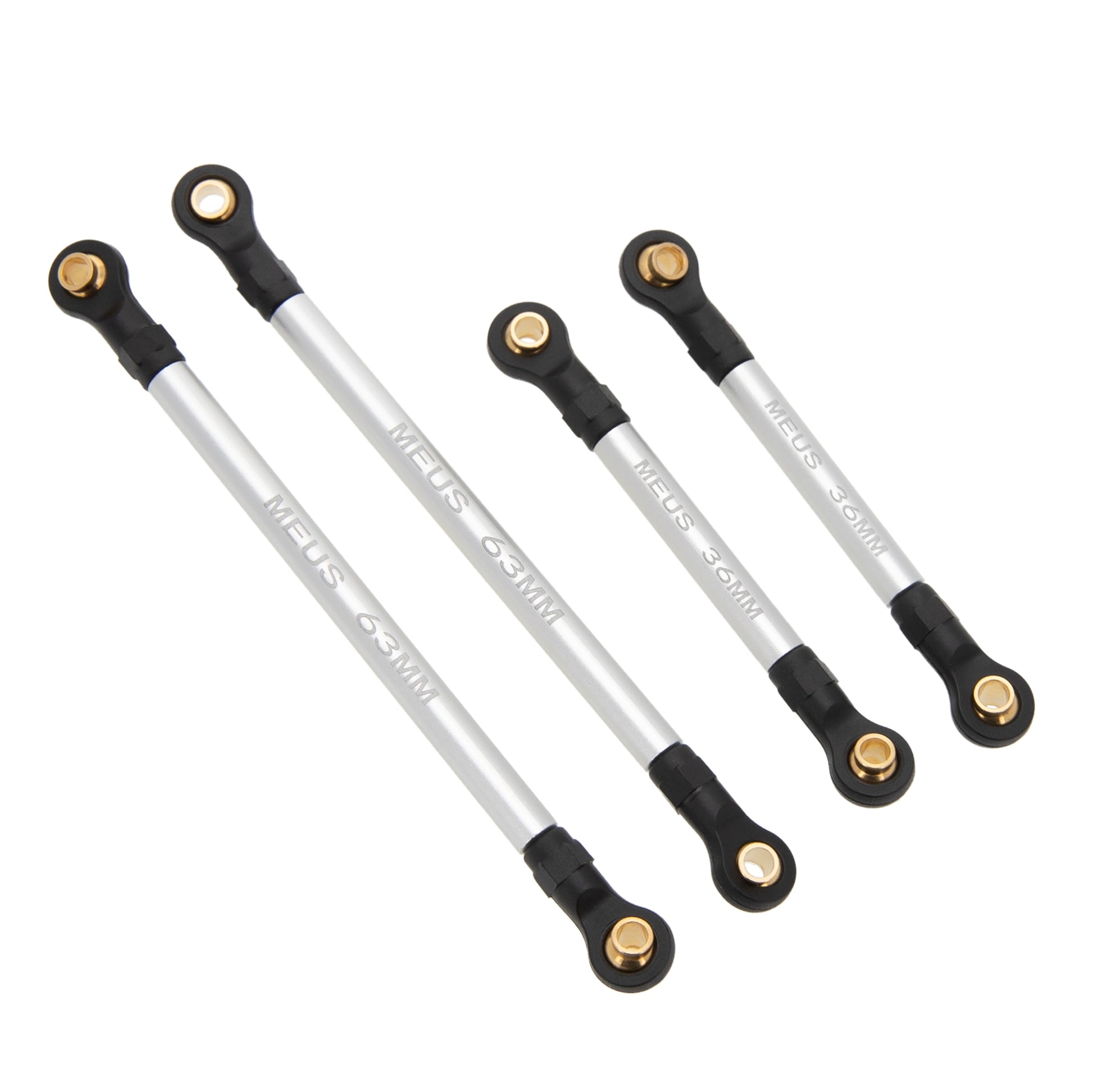 Silver Aluminum Upper Chassis Links for TRX4M High Trail K10 F150