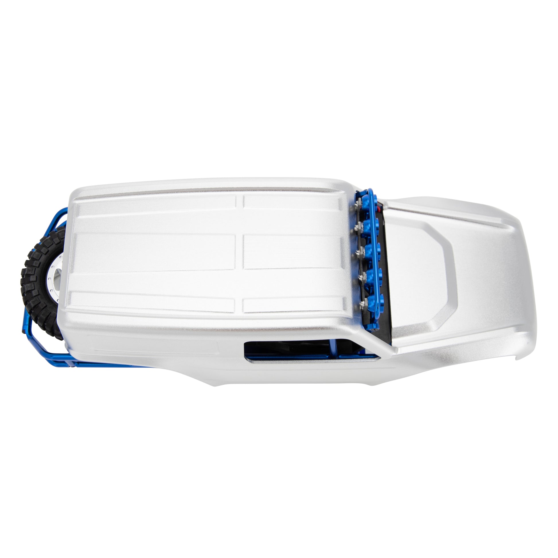 Silver MB24 Pro Aluminum Body Shell Blue Frame kit