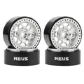 Silver MW1301 1.3-Inch Beadlock Wheels