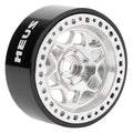 Silver MW1301 1.3-Inch Beadlock Wheels