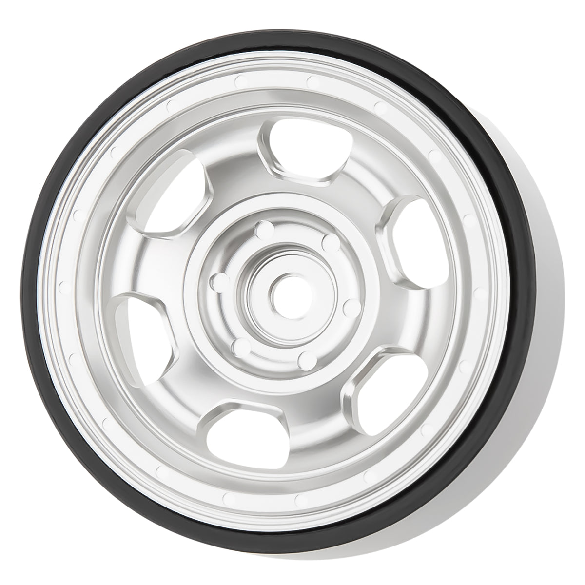 Silver MW1302 1.3-Inch Beadlock Wheels