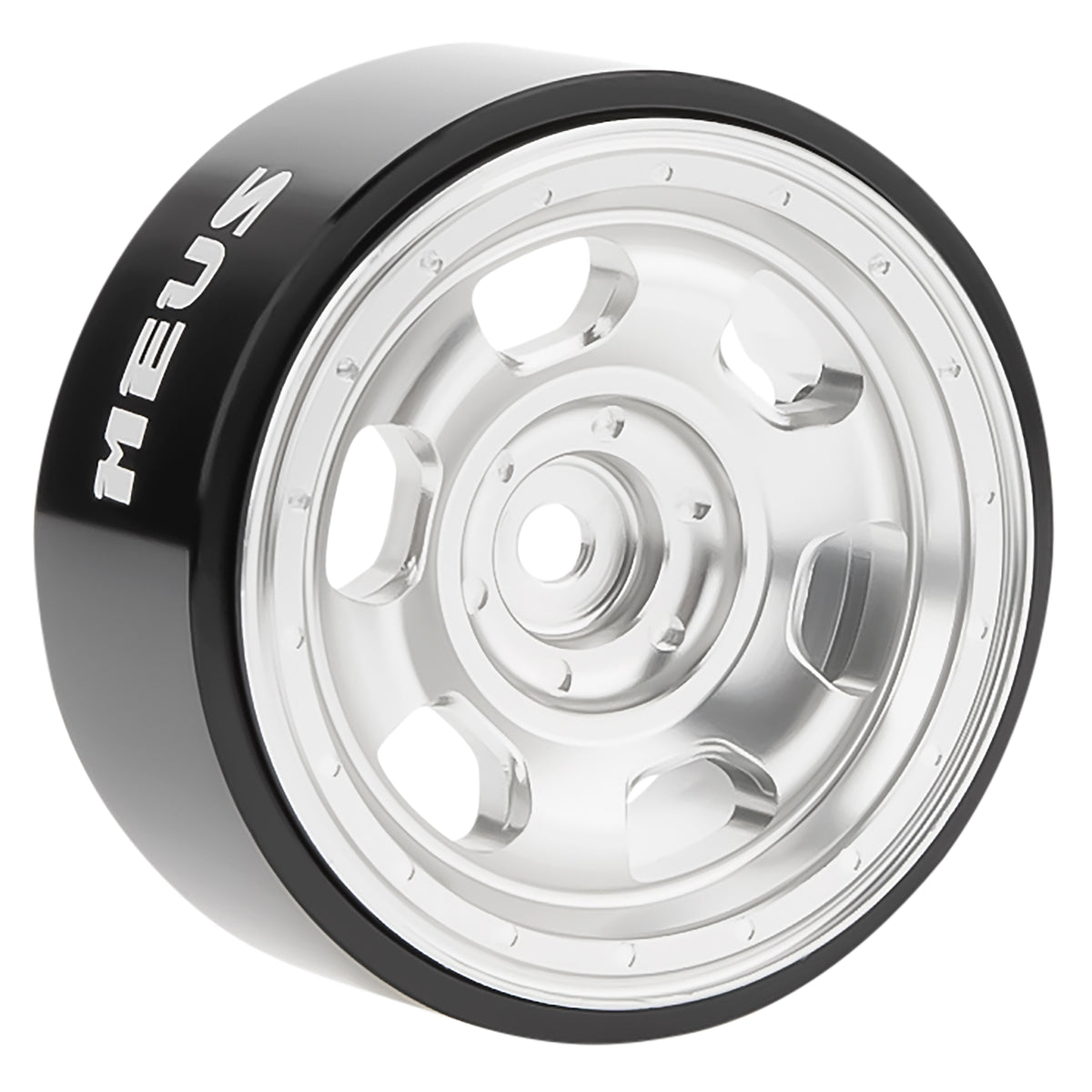 Silver MW1302 1.3-Inch Beadlock Wheels