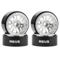 Silver MW1303 1.3-Inch Beadlock Wheels