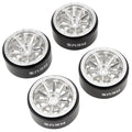 Silver MW1304 1.3-Inch Beadlock Wheels