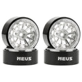 Silver MW1304 1.3-Inch Beadlock Wheels