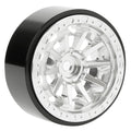 Silver MW1304 1.3-Inch Beadlock Wheels