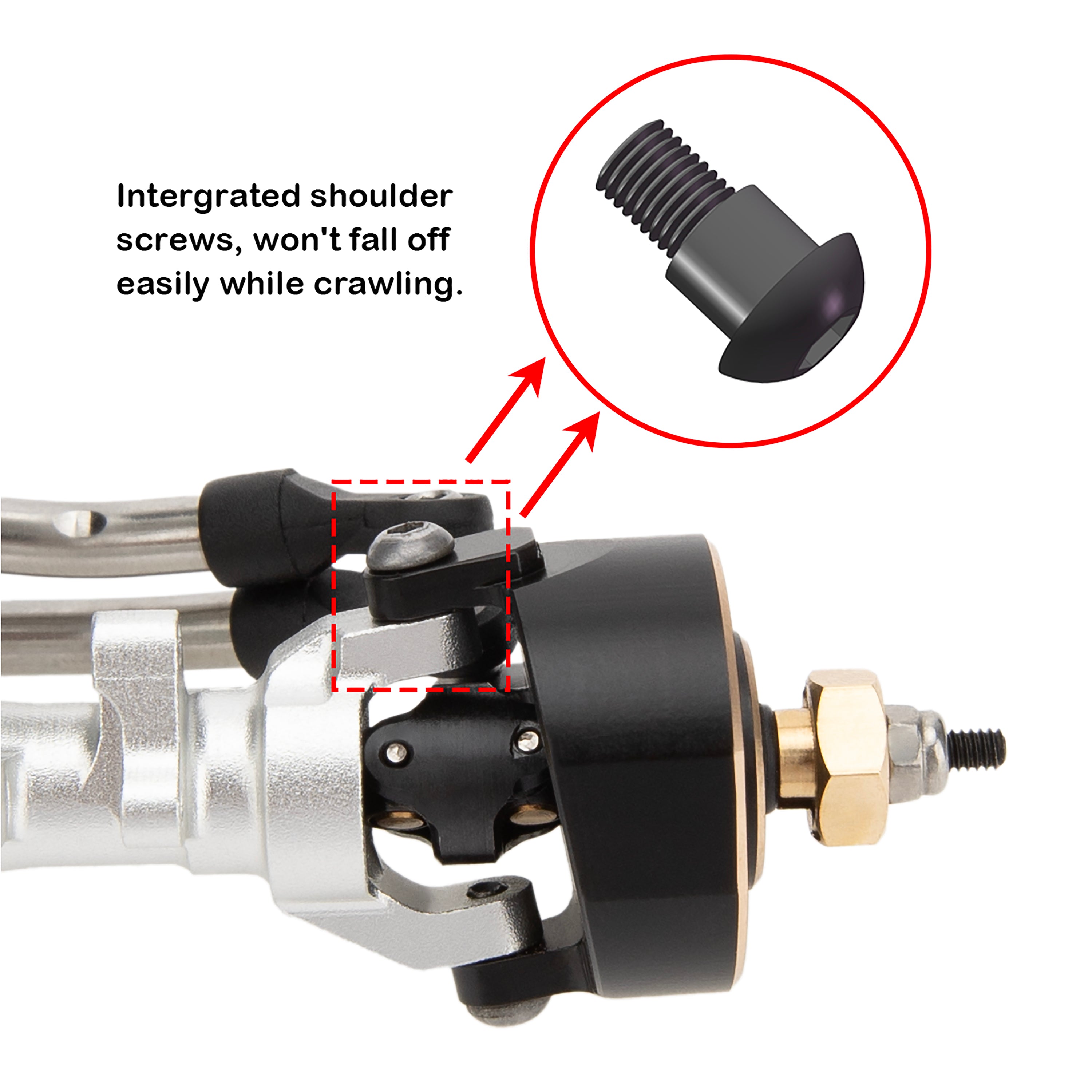 MEUS Racing SCX24 Isokinetic V1 Metal Front / Rear Axles Housing