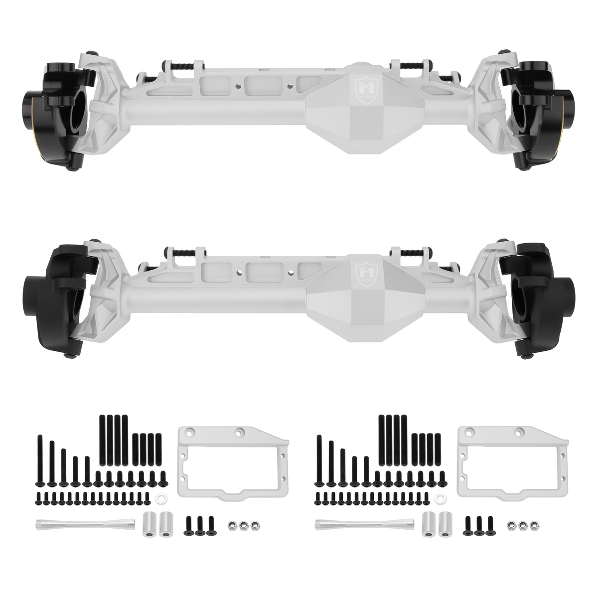 Silver Redcat Vertex-6 4WS Front axle housings