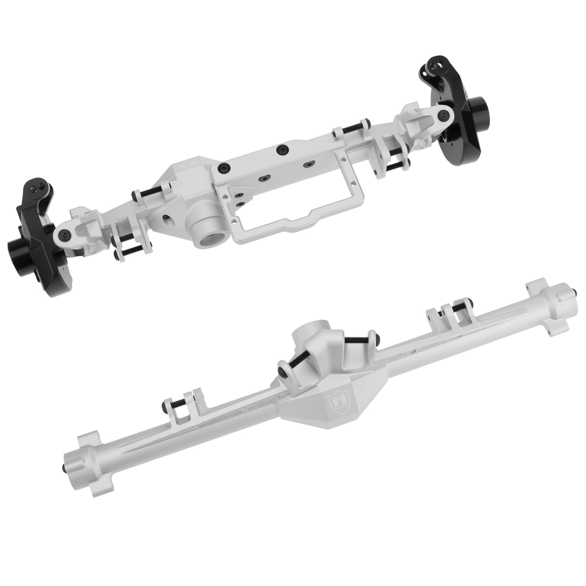 Silver Redcat Vertex-6 front rear axle housings