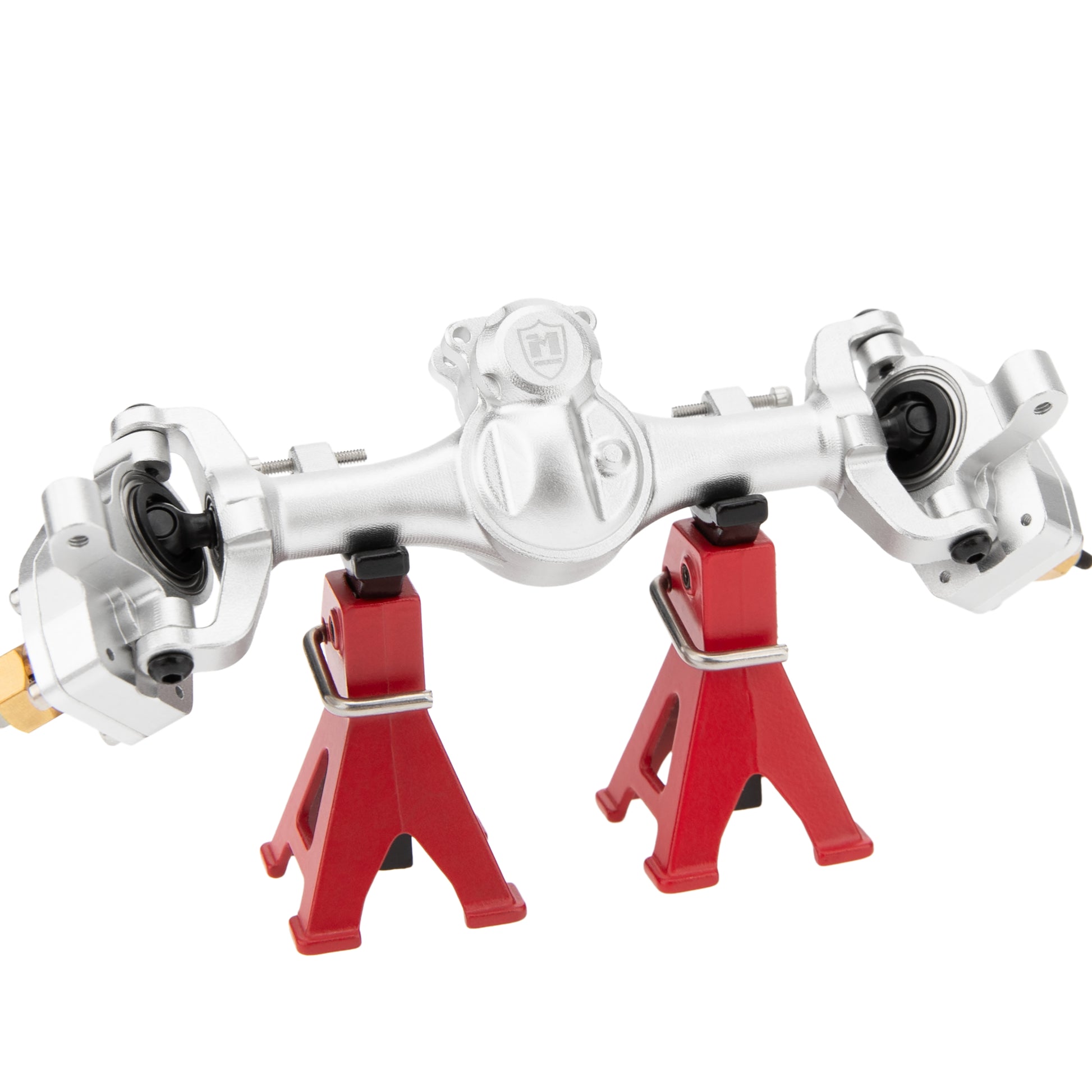 Silver SCX24 Metal Portal Front Axle