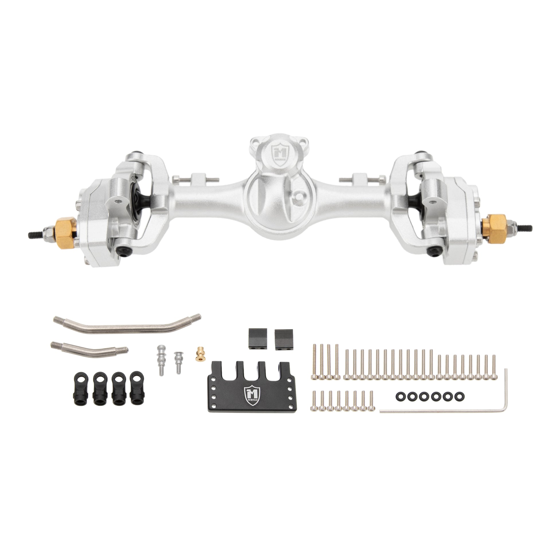 Silver SCX24 Metal Portal Front Axle