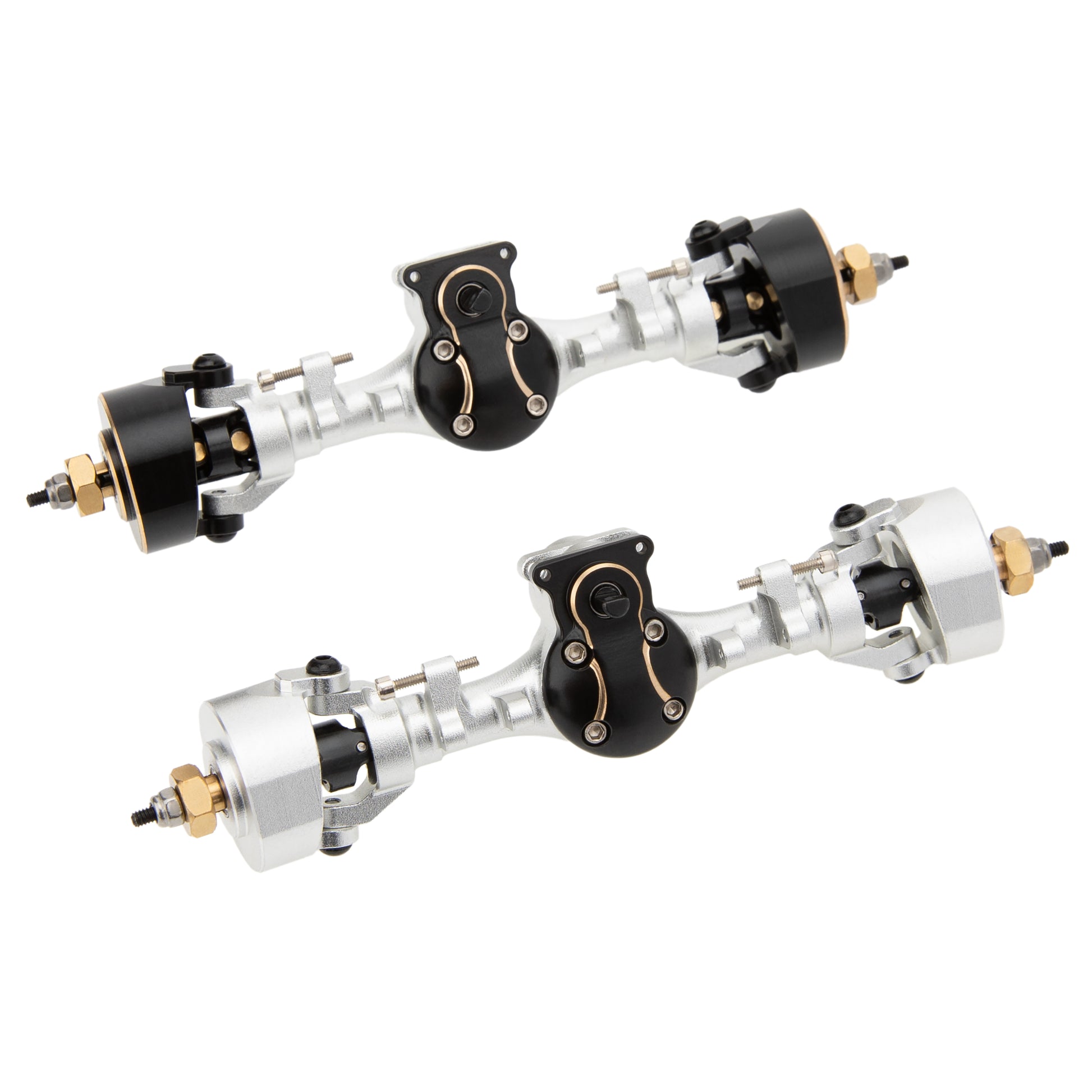 Silver SCX24 Metal V2 Isokinetic 4WS Axles