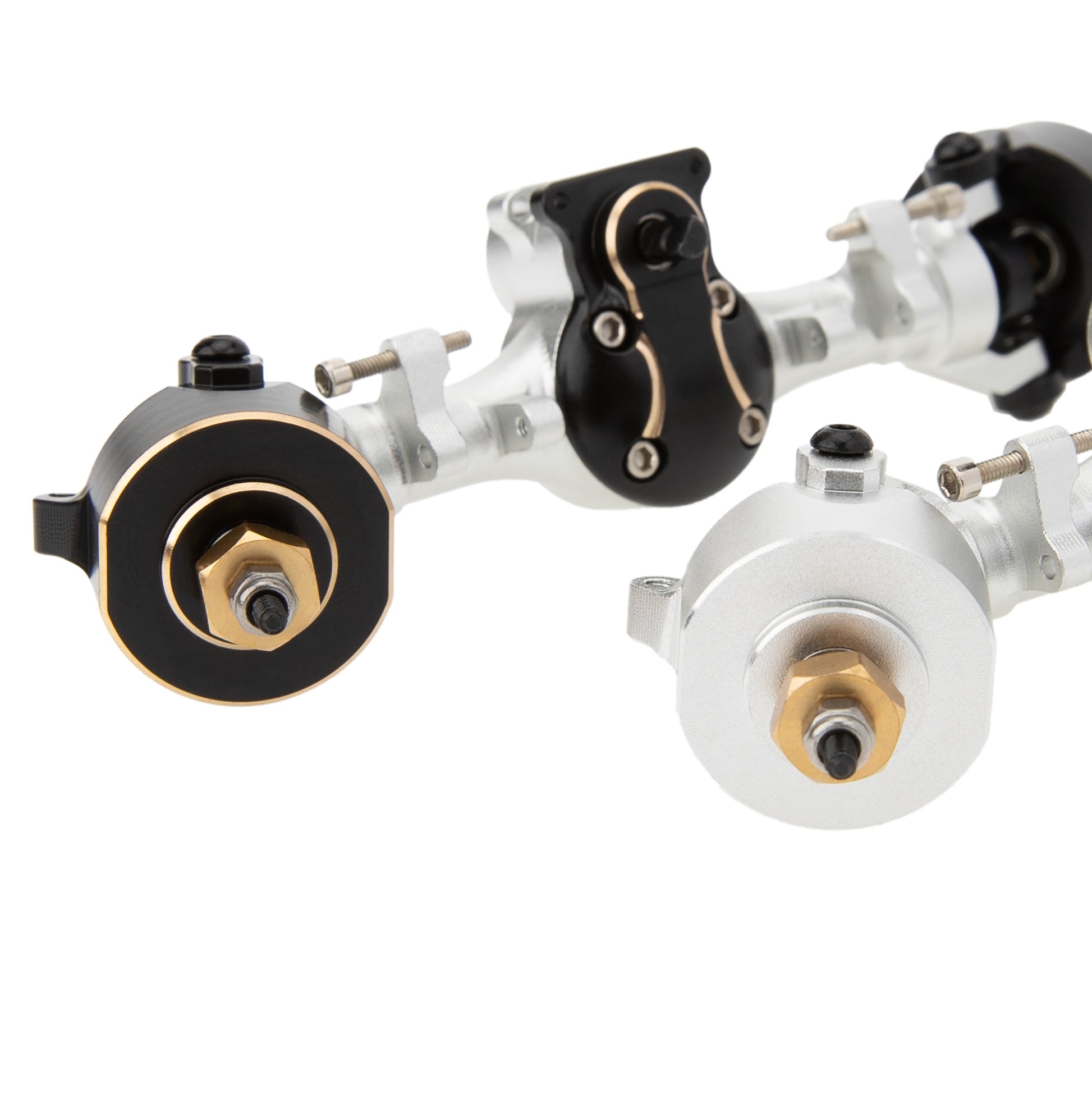 Silver SCX24 Metal V2 Isokinetic 4WS Axles