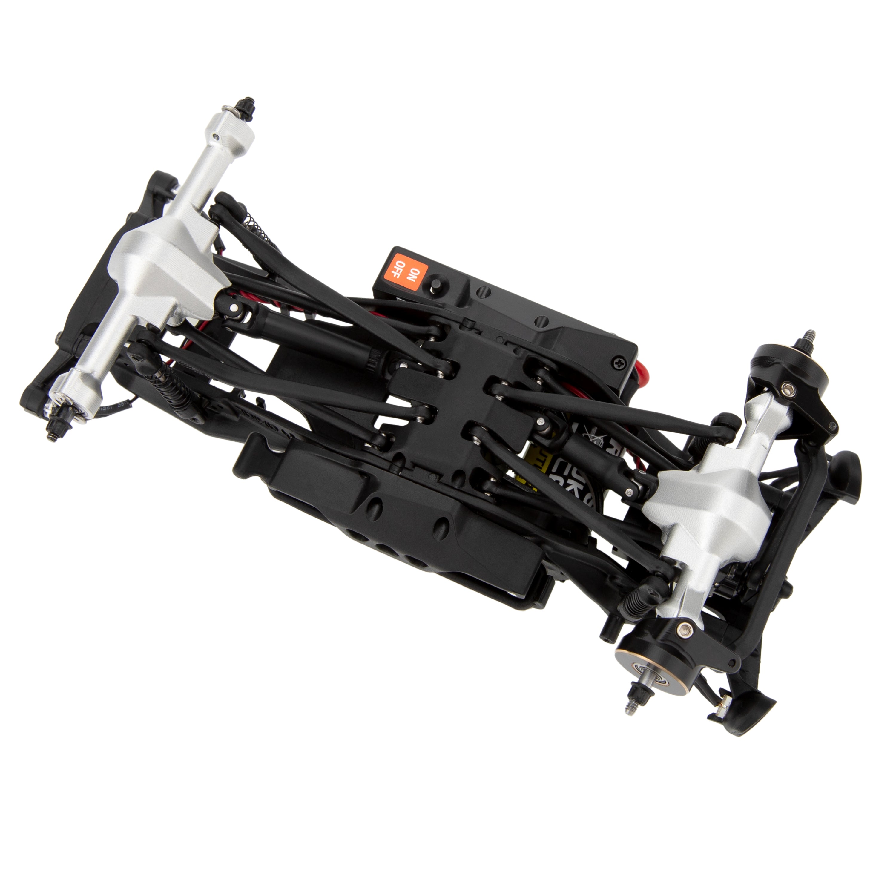 MEUS Racing SCX30 Axle Housing with Diff Covers and Steering Knuckles