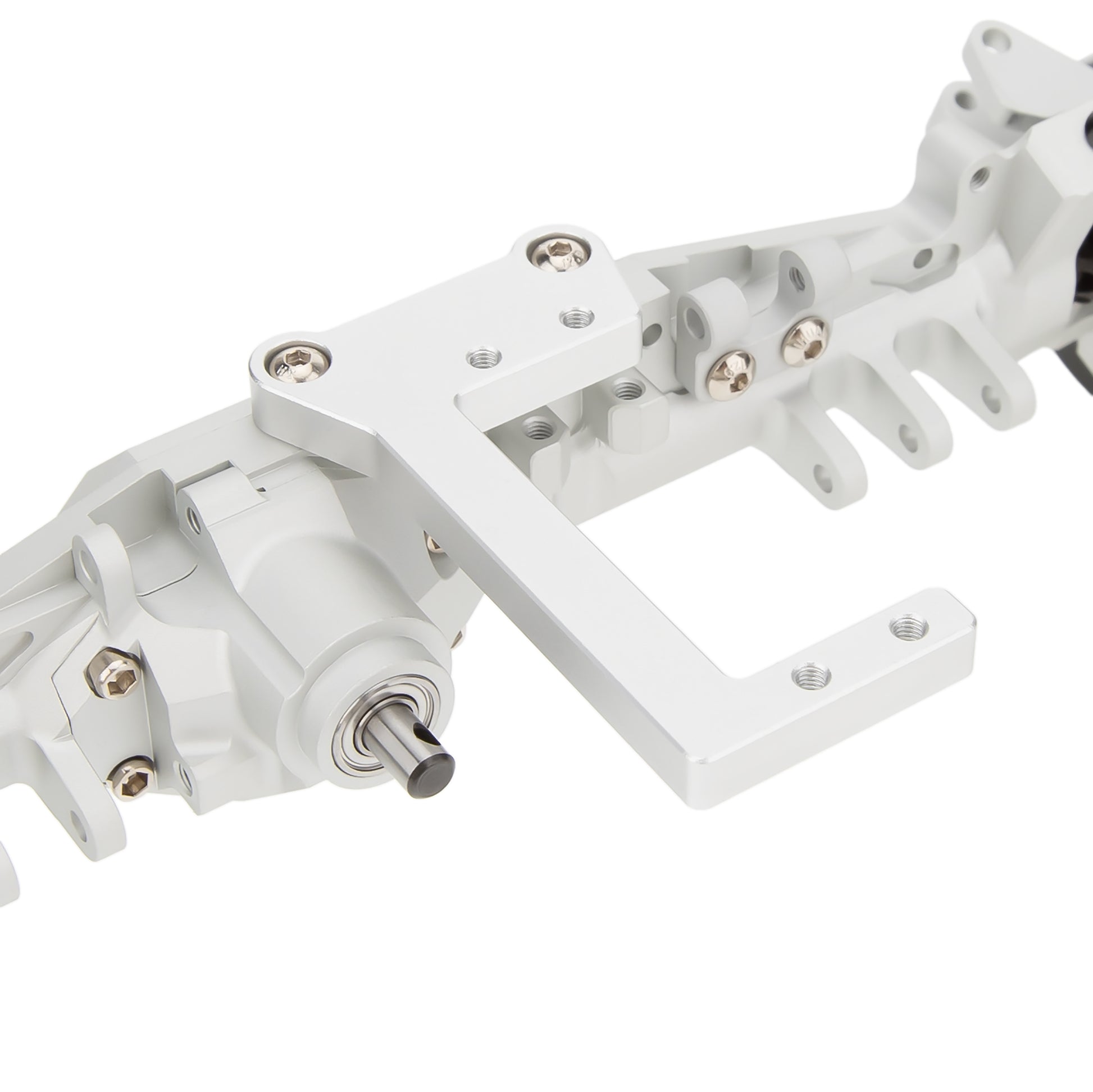 Silver Servo mount for Capra 1.9 UTB and V1 Cheat Code Axles