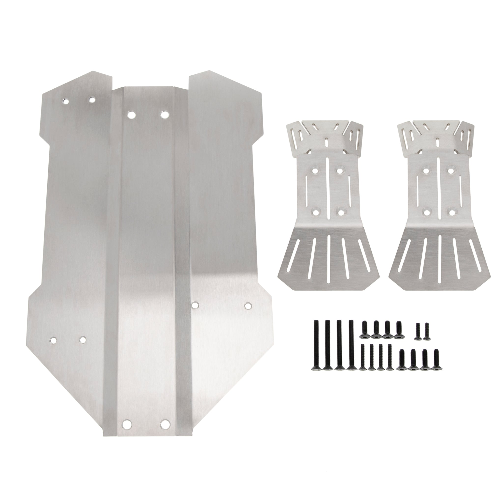 Ricambi Per Wide Maxx Skid Plate Acciaio Inox Per Traxxas Wide Maxx 1/10 - Set 5 Pezzi Protezione Skid Plate Guard 5 Pezzi 89086-4 - Foto 3