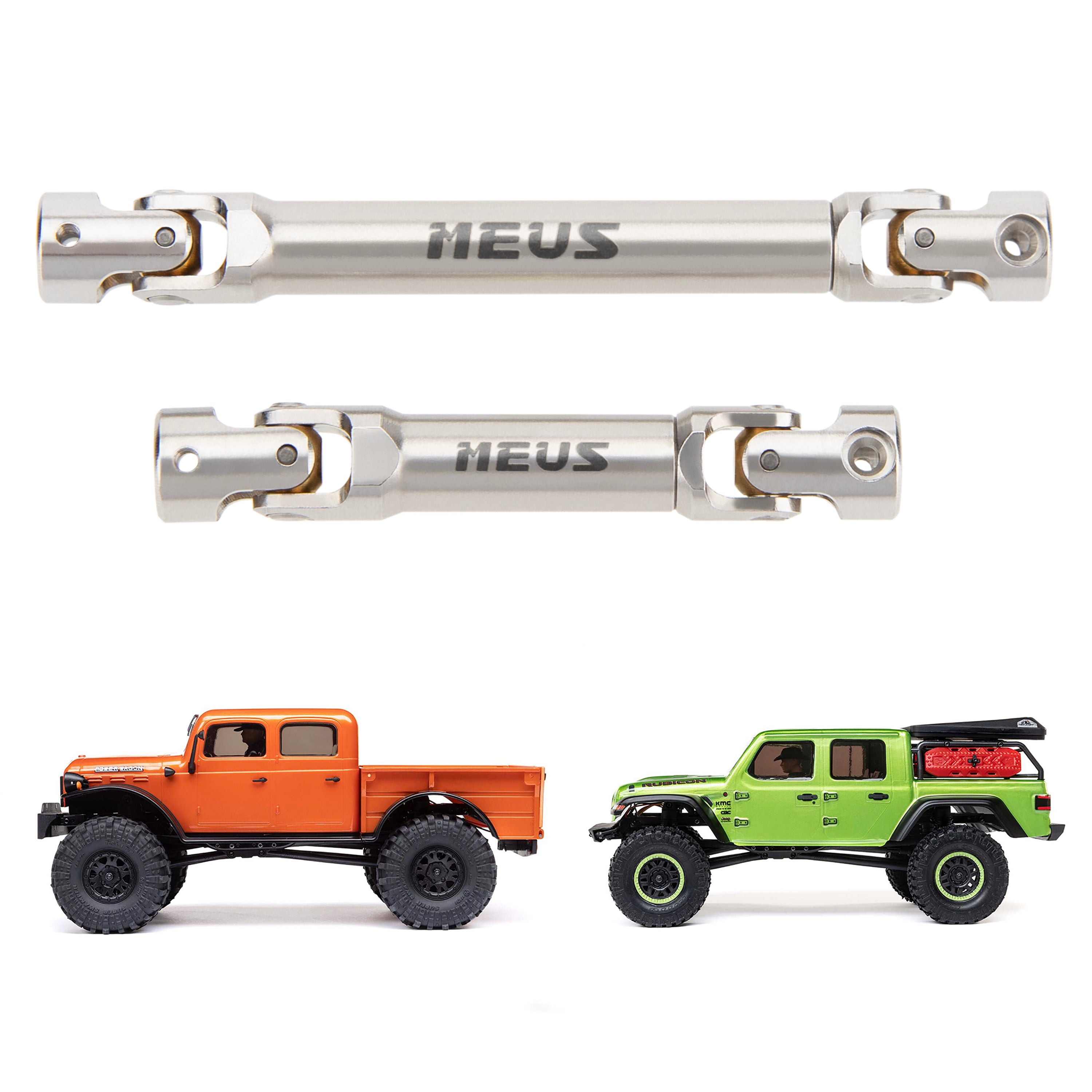 MEUS Racing Stainless Steel Drive Shafts For SCX24 Gladiator Power