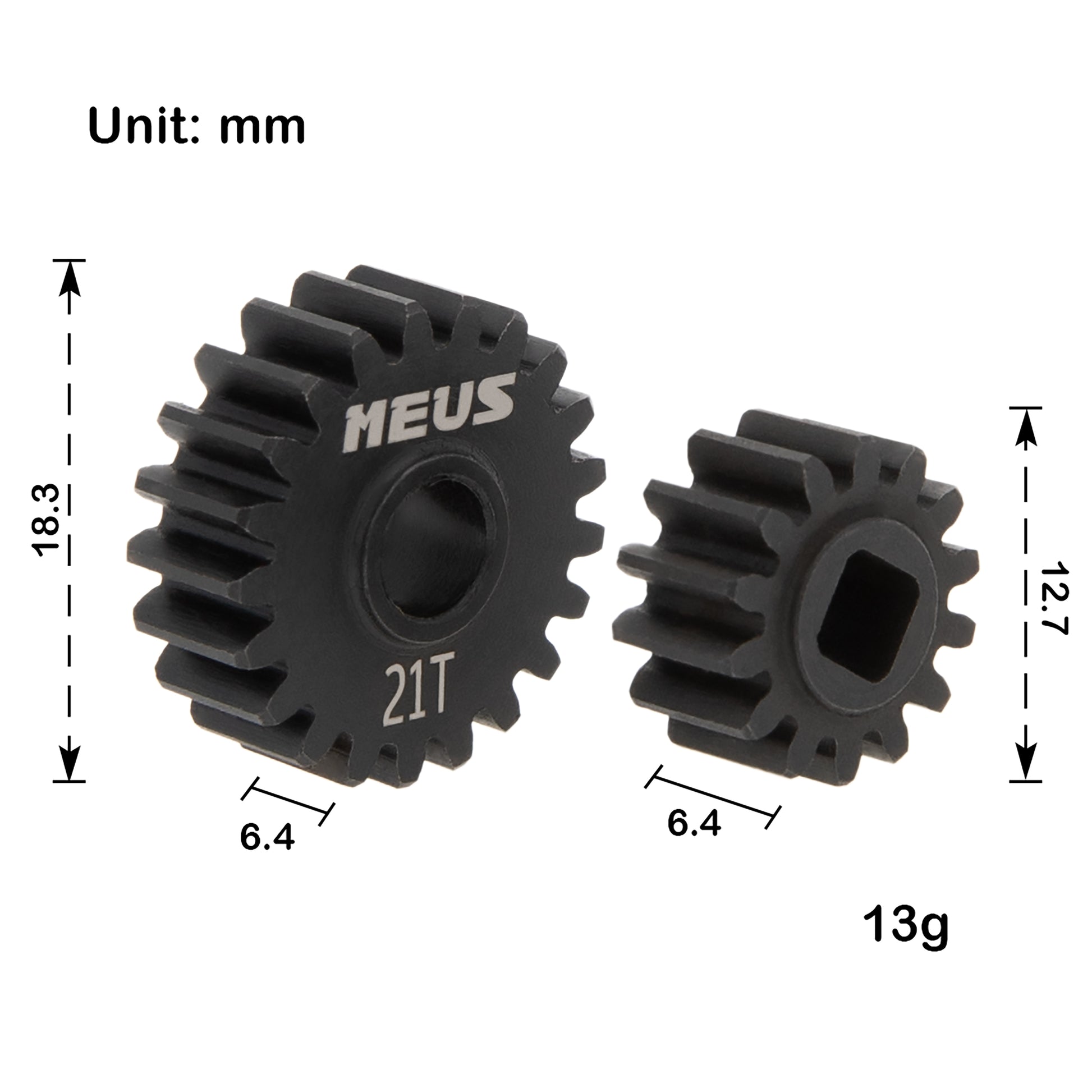 14 gears MEUS Racing Steel Overdrive Portal Gears 32P for Axial Capra 1.9 UTB SCX10 III RC Crawlers