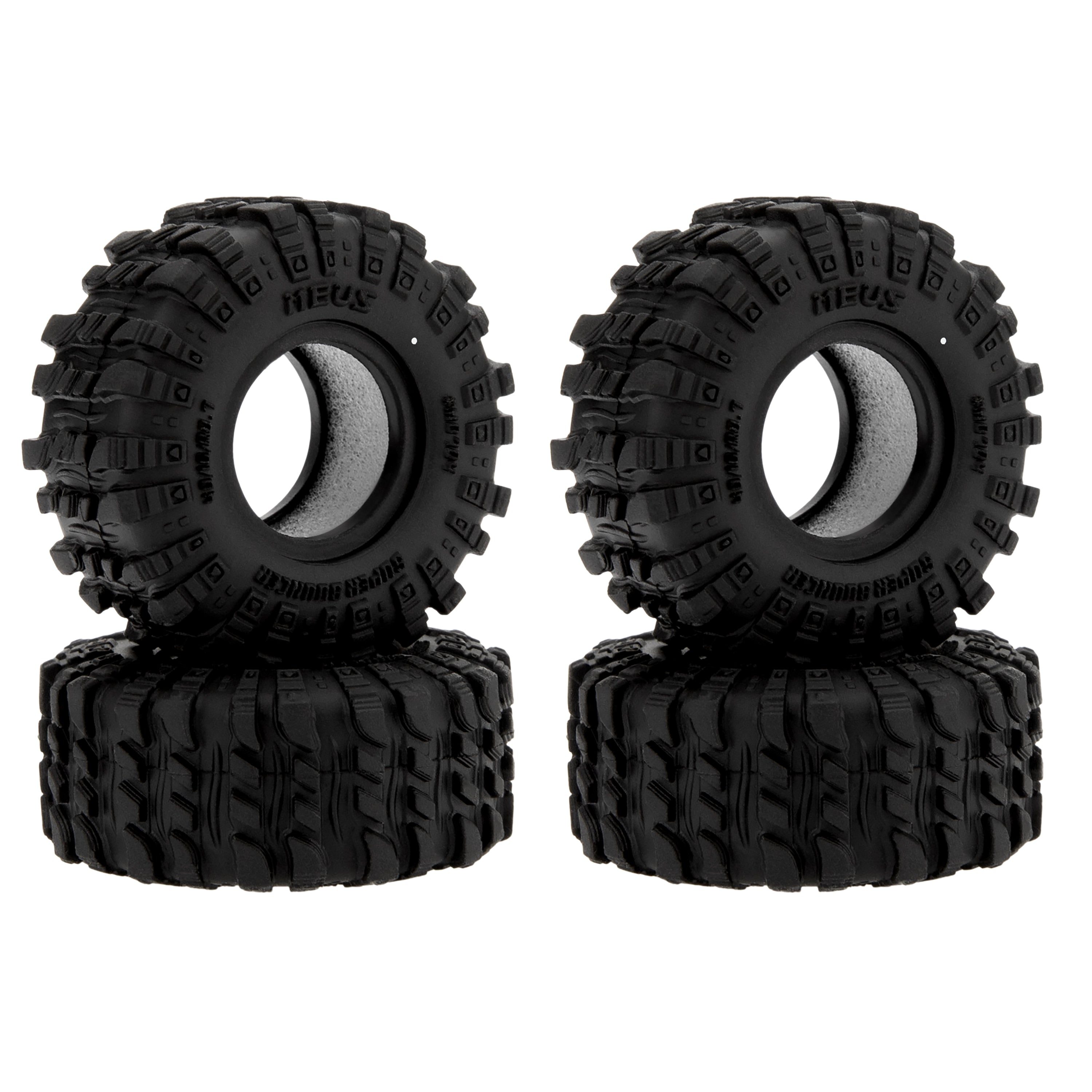 MEUS Racing 0.7-Inch Super Soft /Bouncer Tires for 1/30 Axial