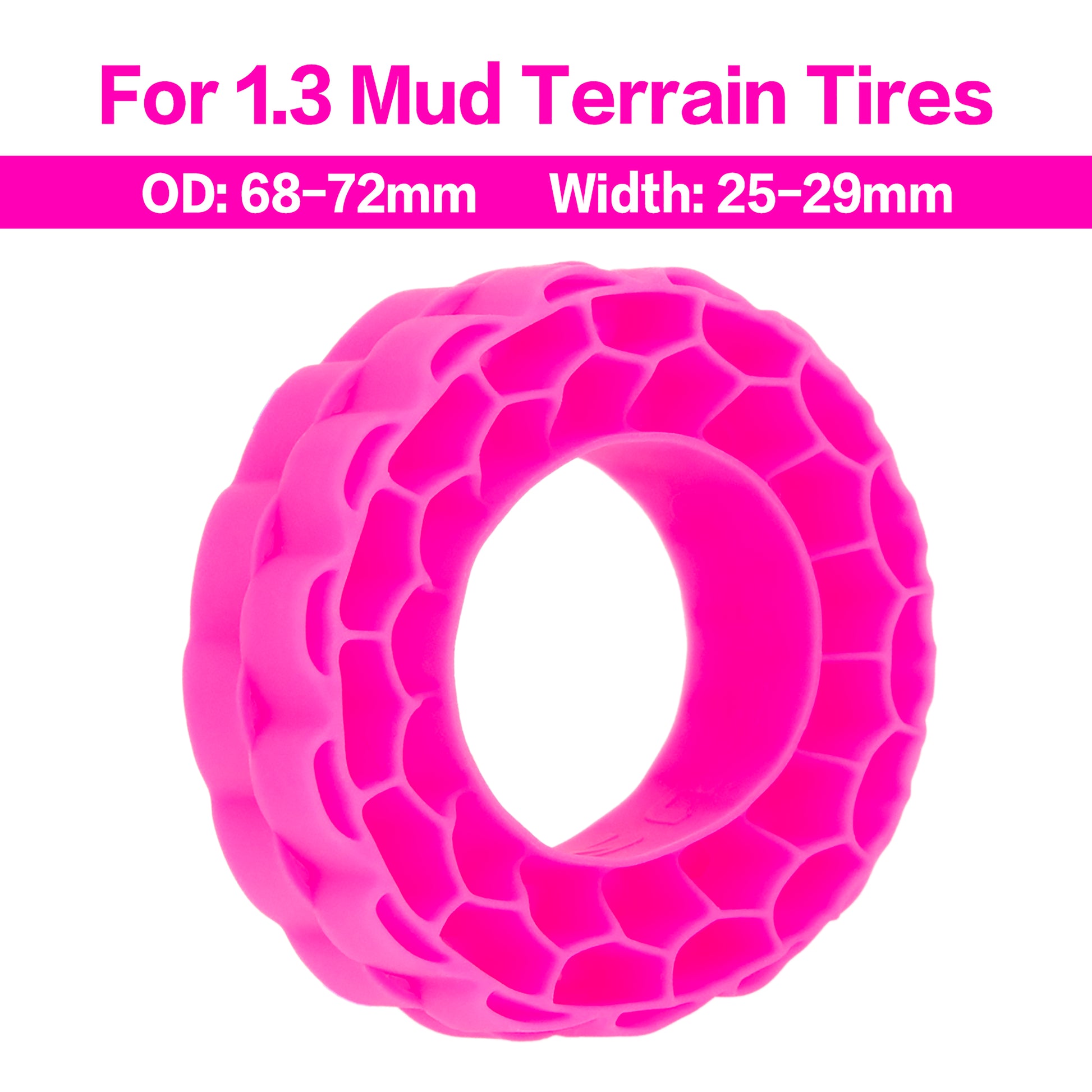 Super Soft Silicone Rubber Inserts for 1.3 mud terrain tires