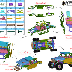 MEUS Racing 1/18 TRX4M ripper Nylon injection molding V2 version Nylon ...