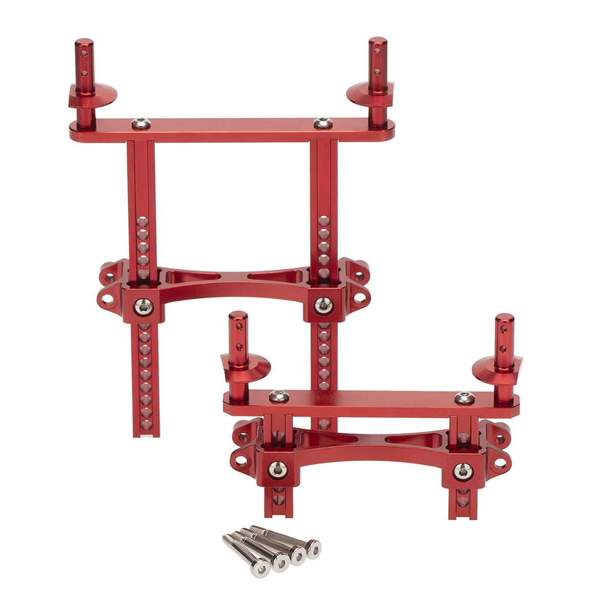 Mounting Shells MEUS Racing Metal Front Rear Body Mount Shell Post for 1/10 TRX-4 Land